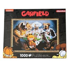 Aquarius Garfield & Dogs Playing Poker 1000 Piece Jigsaw Puzzle